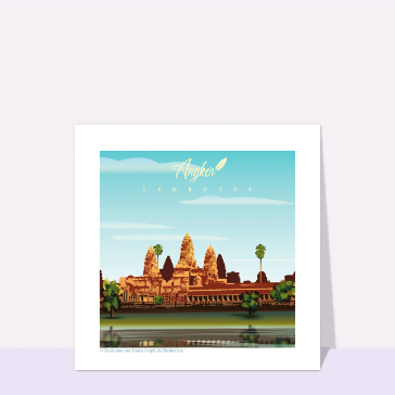 Nature, vacances, paysages et animaux : Les célèbres temples d`angkorwat au Cambodge