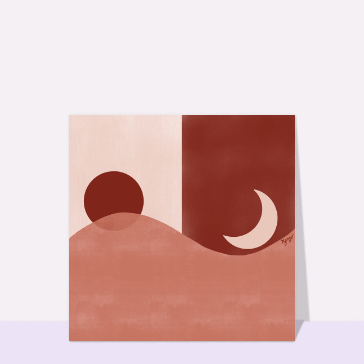 Paysage abstrait et épuré