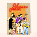 Cartes vacances en famille pour votre texte
