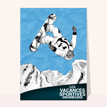 Carte vacances sportives : Vacances sportives snowboard