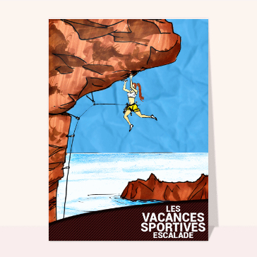 Vacances sportives escalade