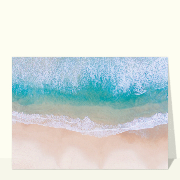 Carte postale personnalisée d'été : Carte postale de plage