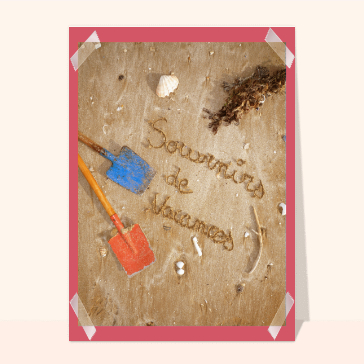Souvenirs de vacances dans le sable