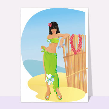 Jeune fille sur la plage