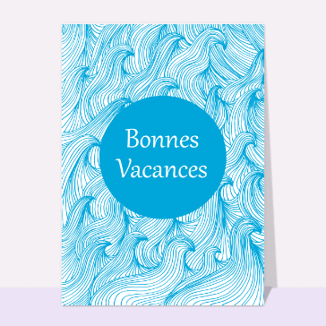 Bonnes vacances au milieu des vagues