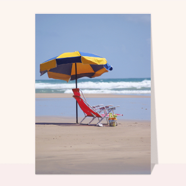 Parasol sur la plage