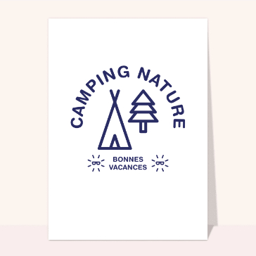 Camping nature Bonnes vacances