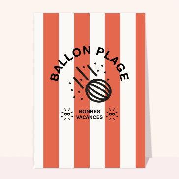 Ballon plage Bonne vacances