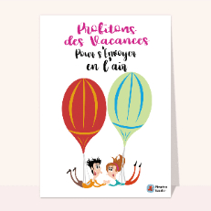 Modèle de texte de vacances Gratuits : Message de vacances - Merci Facteur