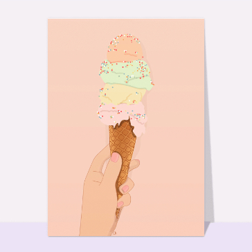 Délicieuse glace gourmande
