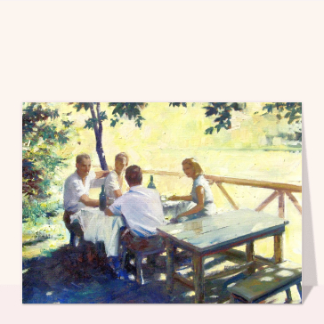 Vacances d`été en terrasse