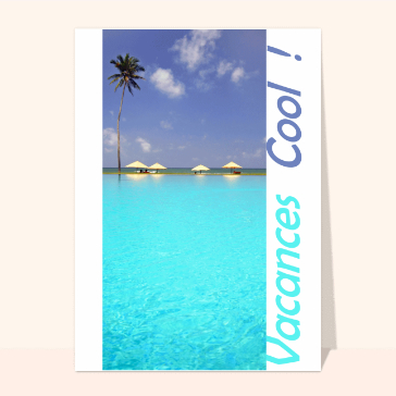 carte de vacances : Vacances cool
