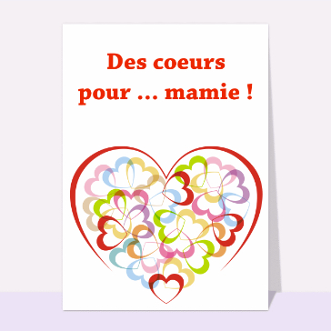 Des coeurs pour mamie