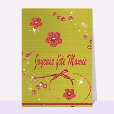 carte fête des grand-mères : Joyeuse fête mamie