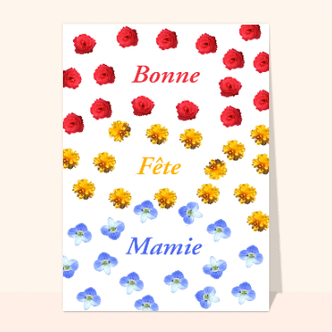 Bonne fete mamie 3 couleurs