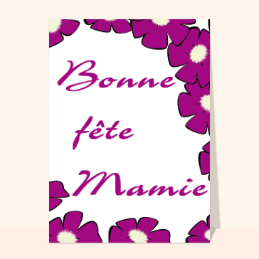 Bonne fete mamie violettes