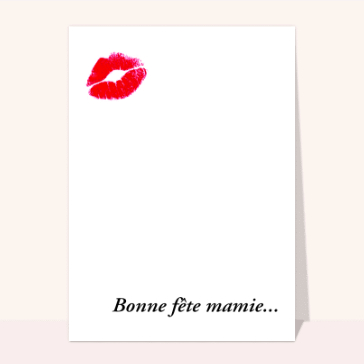 Bisous grand mere