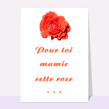 Cette rose pour toi mamie