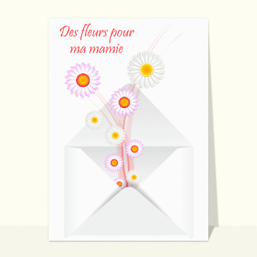 carte fête des grand-mères : Envoi de fleurs pour mamie