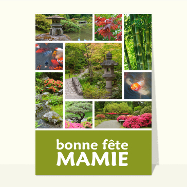 Bonne fête mamie jardin japonais
