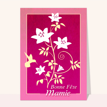 Bonne fete mamie et fleurs