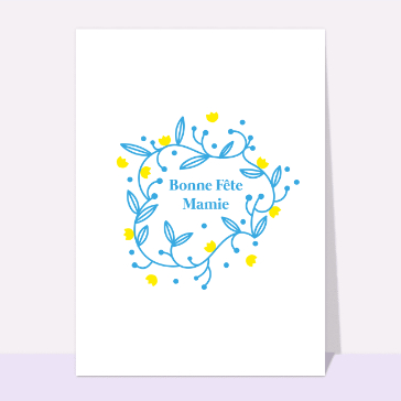 Guirlande de fleurs pour mamie
