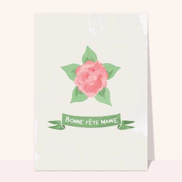carte fête des grand-mères : Belle fleur bonne fête mamie