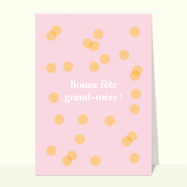 Bulles bonne fête grand-mère