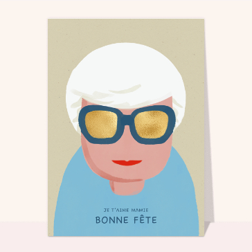 Je t'aime mamie bonne fête