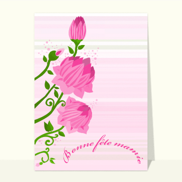 Bonne fete mamie en rose