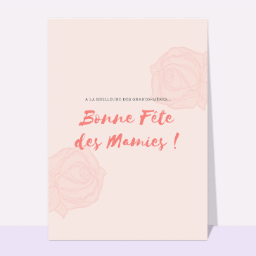Bonne fête des mamies toute rose