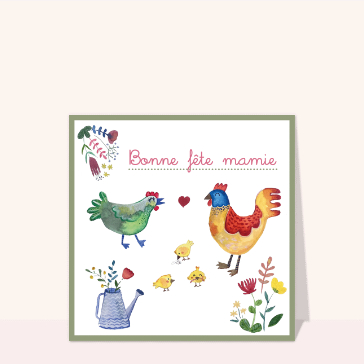 Bonne fête mamie printanière