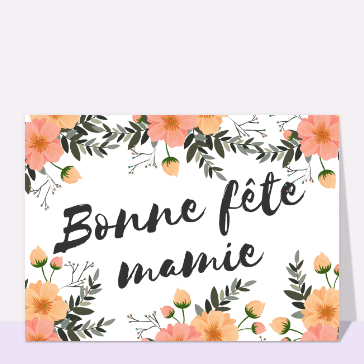 Bonne fête mamie manuscrit