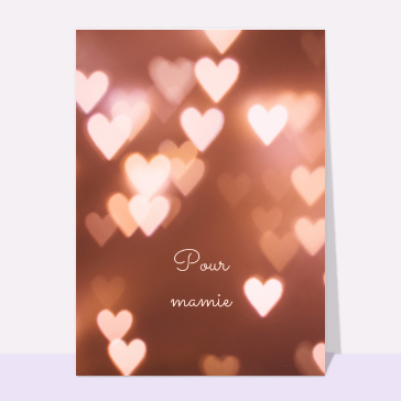 Coeurs de lumière pour mamie