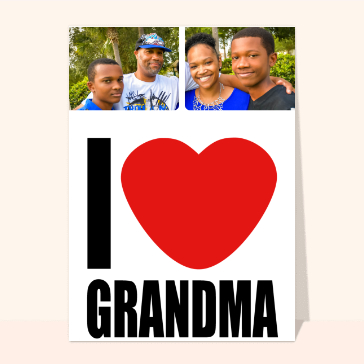 I love grandma personnalisable