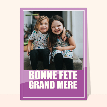 Bonne fête grand-mère personnalisée