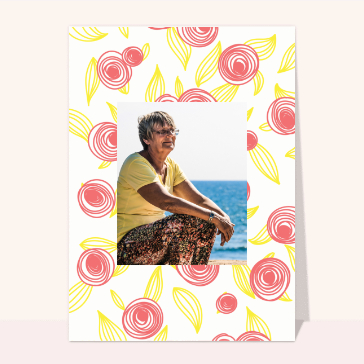 Bonne fête mamie abstraite