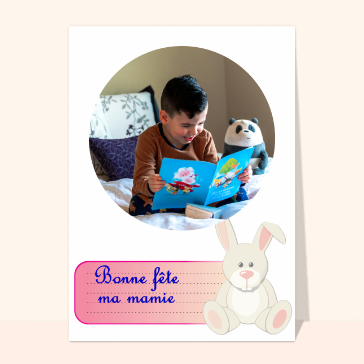 Bonne fete mamie petit lapin