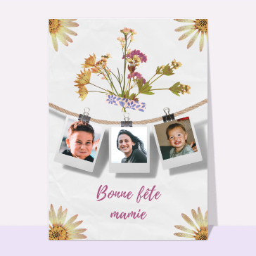 Trois photos pour la fête des mamies