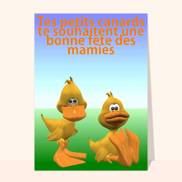 Petits canards fête des grand-mères