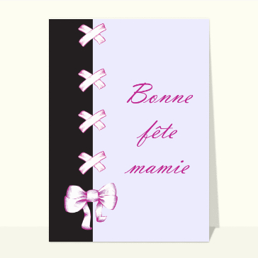 Bonne fête mamie noeud de petite danseuse
