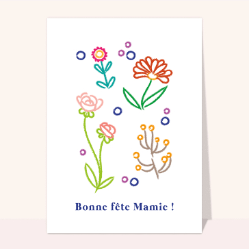 Dessins de fleurs pour mamie