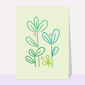 Dessin fleuri pour ma mamie