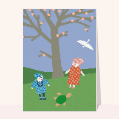 Cartes fête des grand-mères pour enfants pour votre texte