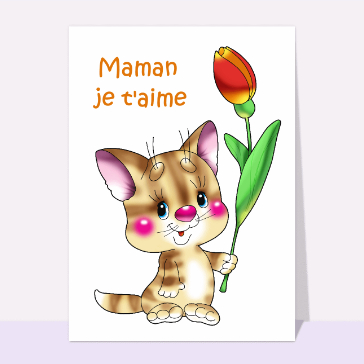 Petit chat fete des meres