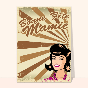 Mamie clin d'oeil vintage