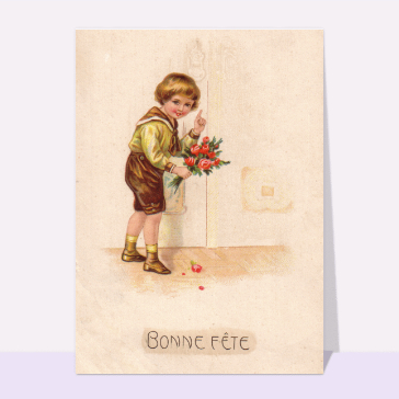 carte ancienne fête des grands-mères : Carte ancienne bonne fête