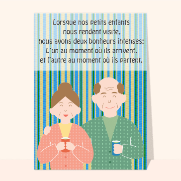 Le bonheur intense des grands parents