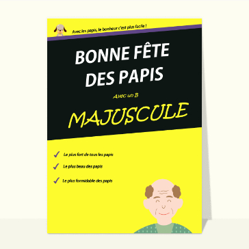 Bonne fête des papis B majuscule