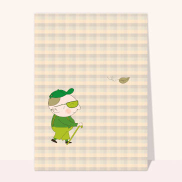 carte de fête des grands-pères : Grosse balade pour papi